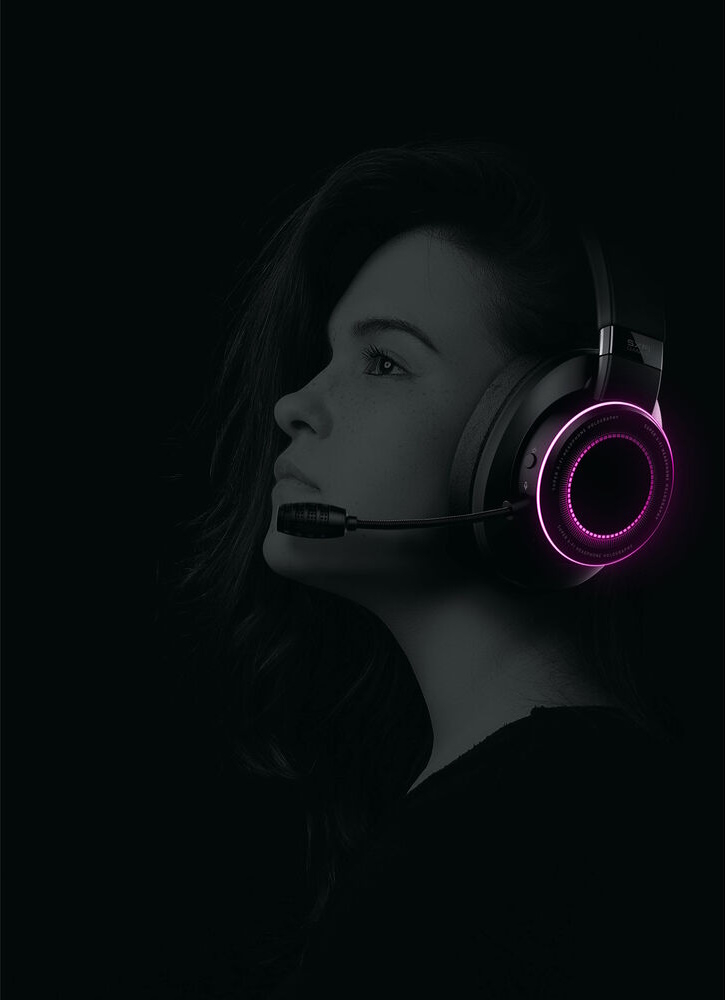 Наушники проводные Creative Labs SXFI Gamer, накладные, съемный микрофон, RGB подсветка, длина кабеля 2 м, USB Type-C, jack 3.5 мм, Black (51EF0880AA000) Наушники проводные Creative Labs SXFI Gamer, накладные, съемный микрофон, RGB подсветка, длина кабел...