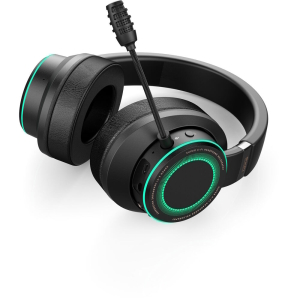 Наушники проводные Creative Labs SXFI Gamer, накладные, съемный микрофон, RGB подсветка, длина кабеля 2 м, USB Type-C, jack 3.5 мм, Black (51EF0880AA000) Наушники проводные Creative Labs SXFI Gamer, накладные, съемный микрофон, RGB подсветка, длина кабел...