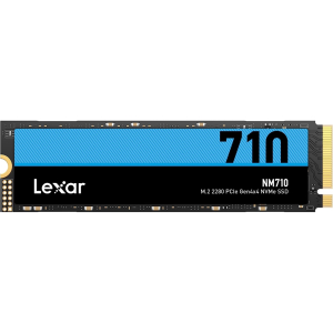 Твердотельный накопитель SSD 2TB Lexar NM710 LNM710X002T-RNNNU, M.2 2280 PCIe 4.0 x4 NVMe 1.4, Read/Write up to 4850/4500MB/s, Box