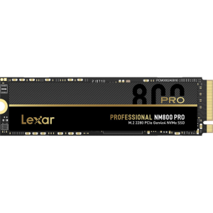 Твердотельный накопитель SSD 1TB Lexar NM800 PRO LNM800P001T-RNNNG, M.2 2280 PCIe 4.0 x4 NVMe 1.4, R...