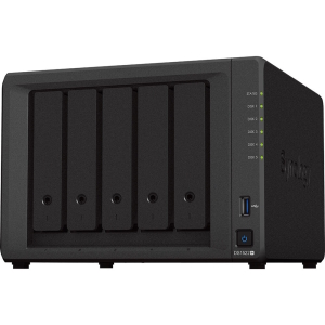 Сетевой накопитель (NAS) Synology DiskStation DS1522+ AMD Ryzen Ryzen R1600 (2.60-3.10GHz), 8GB DDR4...